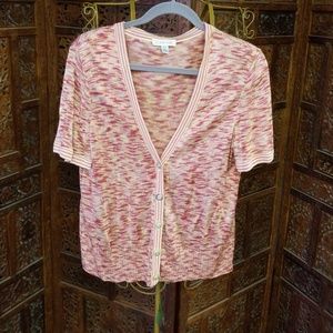 St John sport sweater v neck button up